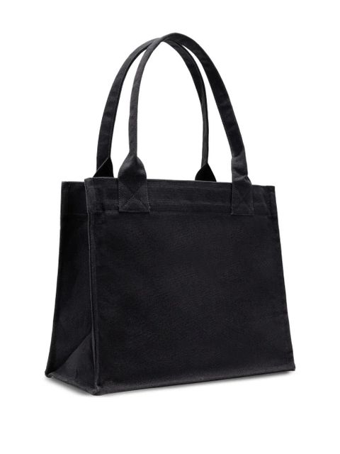 GANNI graphic-print shoulder bag - Black