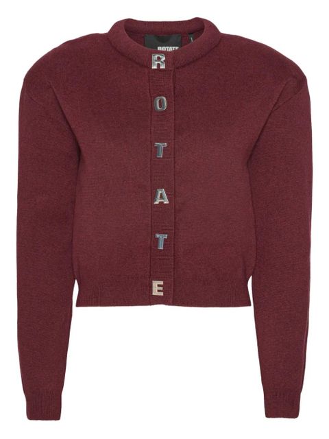 ROTATE BIRGER CHRISTENSEN firm knit cardigan - Red - zdjęcie produktu nr 1
