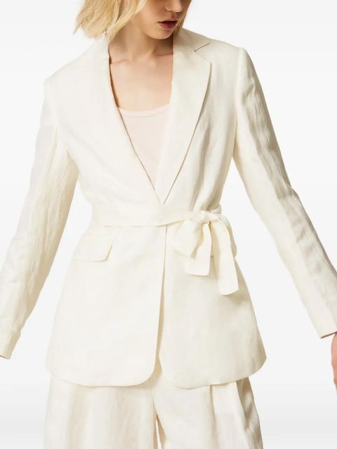 TWINSET belted blazer - White - zdjęcie produktu nr 2