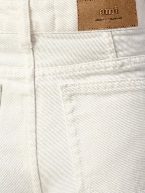 AMI Paris cotton denim shorts - Neutrals