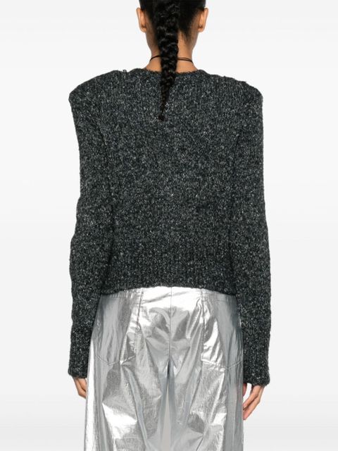 ISABEL MARANT Kathlen cropped cardigan - Grey - zdjęcie produktu nr 2
