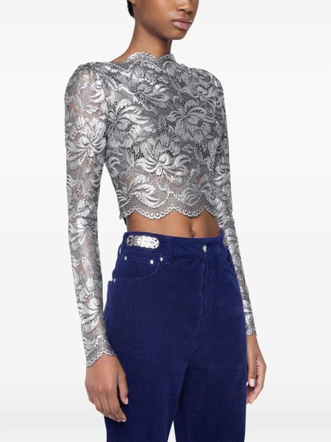 Rabanne cropped top - Silver