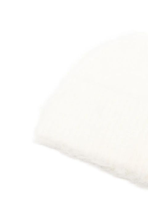 TOTEME knitted beanie hat - Neutrals