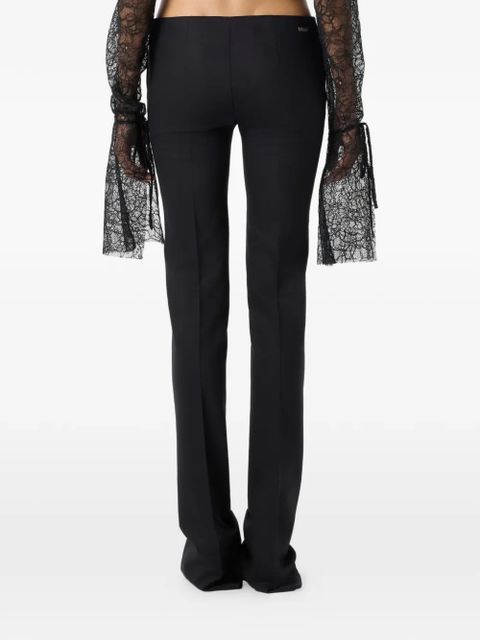 Blumarine flared-hem trousers - Black