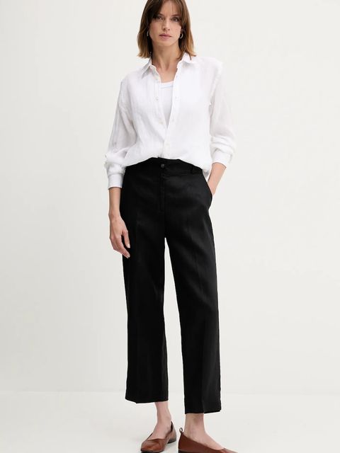 United Colors of Benetton spodnie lniane - zdjęcie produktu nr 1