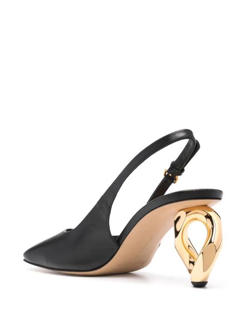 JW Anderson 65mm chain-heel pumps - Black