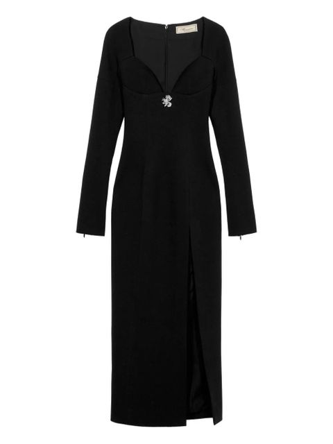 Blumarine crystal-embellished midi dress - Black - zdjęcie produktu nr 1