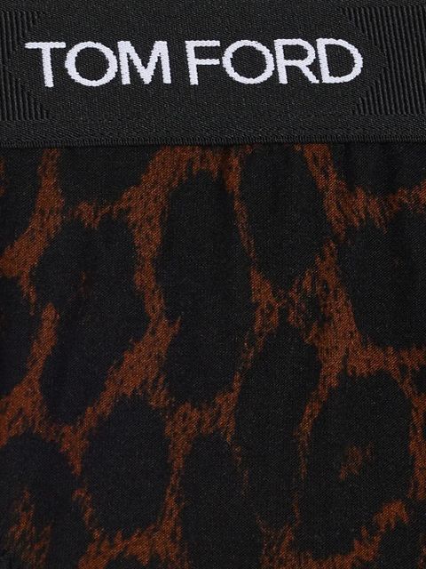 TOM FORD leopard-print briefs - Brown