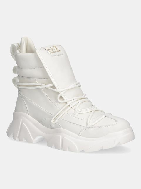 EA7 Emporio Armani buty damskie kolor beżowy na platformie AF18611.7X000335 - zdjęcie produktu nr 1