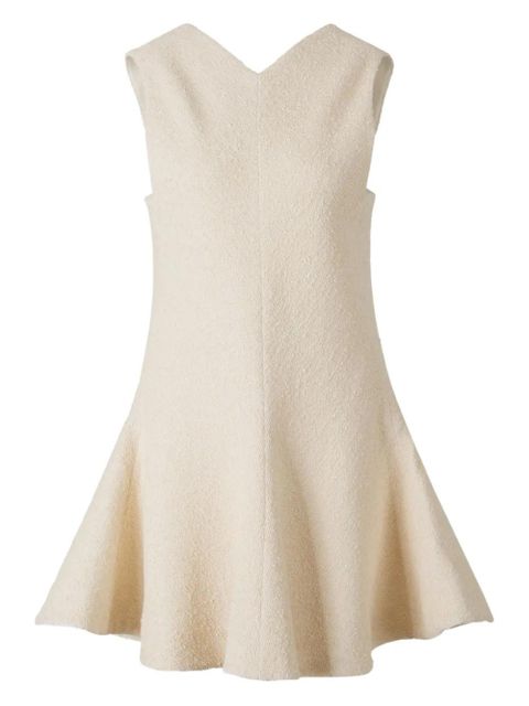 KHAITE V-back flared skater dress - Neutrals - zdjęcie produktu nr 1
