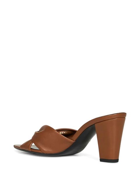 Saint Laurent Franciane knot-detail sandals - Brown