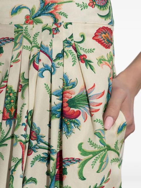 ETRO floral-pattern midi skirt - Neutrals