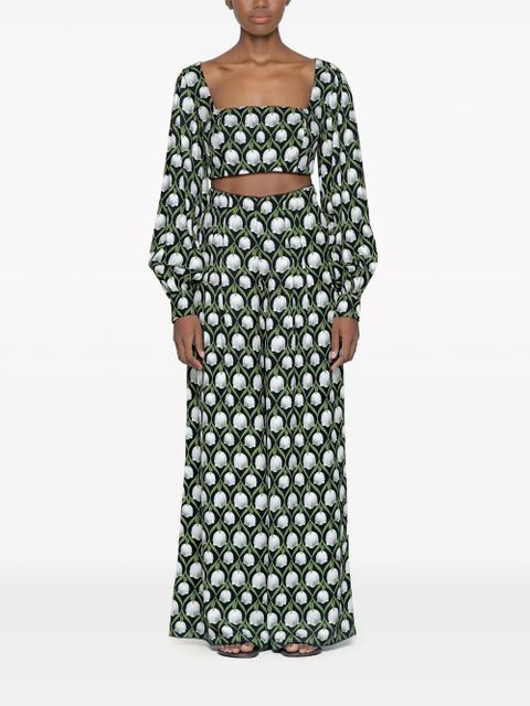 Agua By Agua Bendita Pera Perla cropped top - Black - zdjęcie produktu nr 2