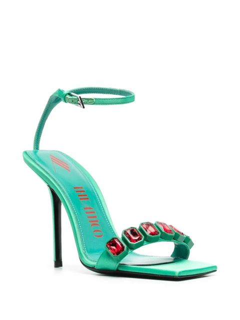 The Attico 115mm crystal-embellished sandals - Green - zdjęcie produktu nr 2