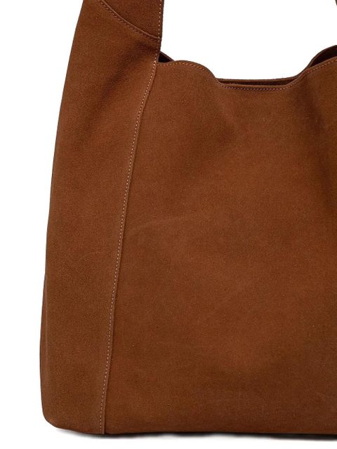 TWINSET large Ventotene suede clasp tote bag - Brown - zdjęcie produktu nr 2