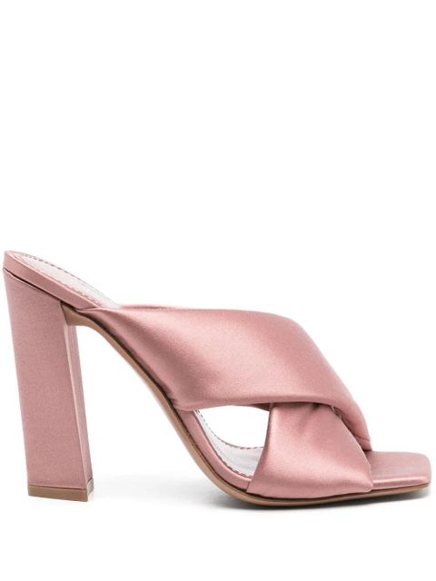 Paris Texas Dafne 110mm satin sandals - Pink - zdjęcie produktu nr 1