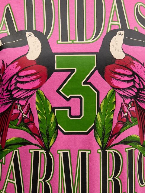 adidas t-shirt bawełniany x Farm Rio