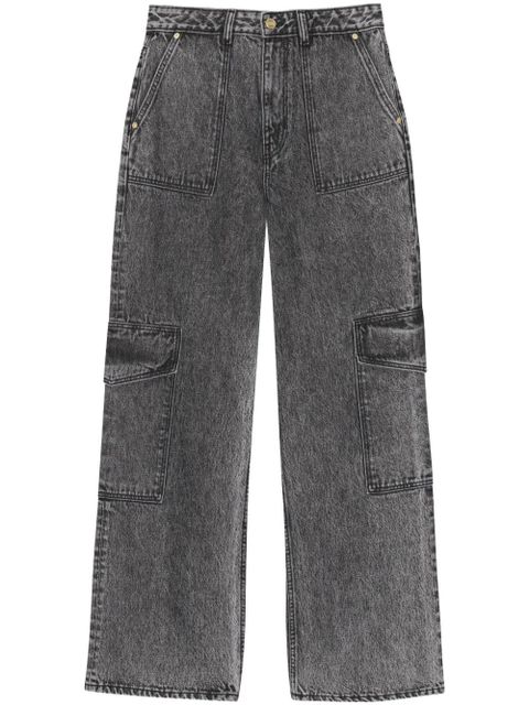 GANNI mid-rise wide-leg jeans - Grey - zdjęcie produktu nr 1