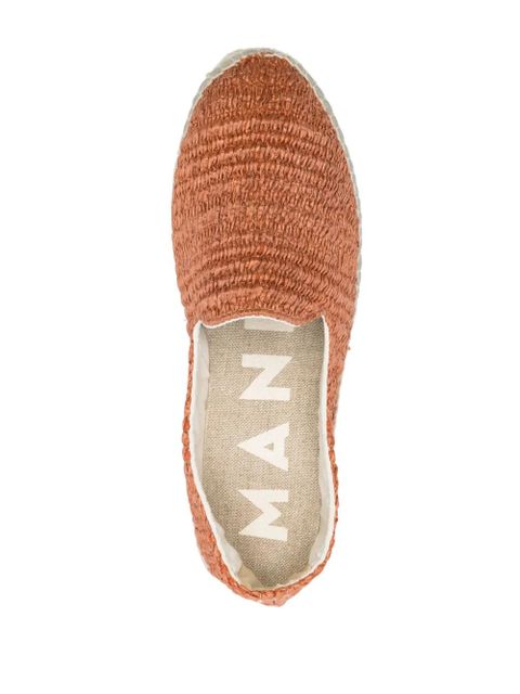 Manebi Yucatán raffia espadrilles - Orange