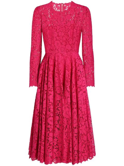 Dolce & Gabbana lace-appliqué dress - Pink - zdjęcie produktu nr 1