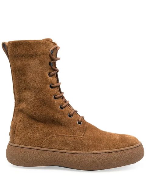 Tod's leather lace-up boots - Brown - zdjęcie produktu nr 1