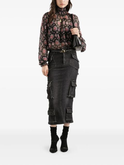 Dolce & Gabbana cargo-pocket midi skirt - Black - zdjęcie produktu nr 2