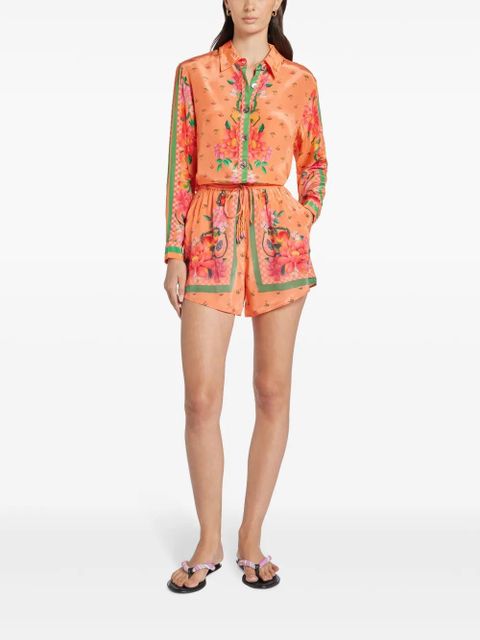 FARM Rio Fruit Garden-print drawstring shorts - Orange - zdjęcie produktu nr 2