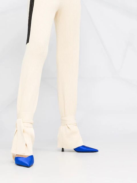 Off-White rib-knit trousers - Neutrals - zdjęcie produktu nr 2