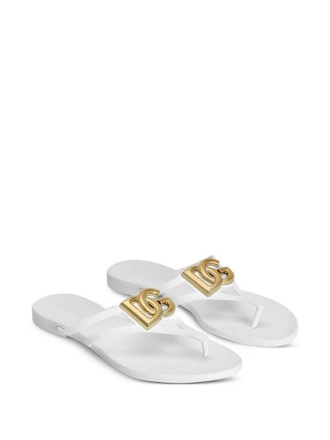 Dolce & Gabbana logo-detail slides - White - zdjęcie produktu nr 2