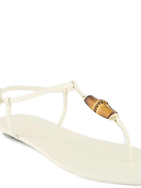 Gucci bamboo-detail sandals - White