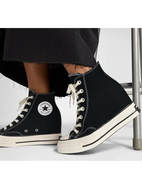 Converse trampki Chuck 70 Wedge damskie kolor czarny A12563C