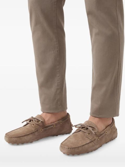 Tod's Gommino eyelet-detail loafers - Neutrals