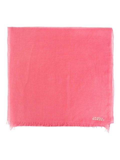 ISABEL MARANT Alette frayed scarf - Pink - zdjęcie produktu nr 1