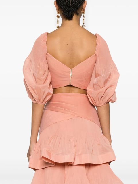 ZIMMERMANN pleated blouse - Orange - zdjęcie produktu nr 2