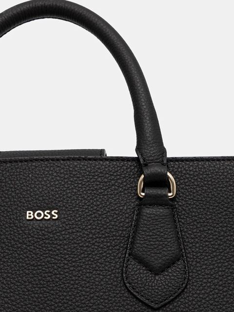 BOSS torebka skórzana kolor czarny 50547745 - zdjęcie produktu nr 2