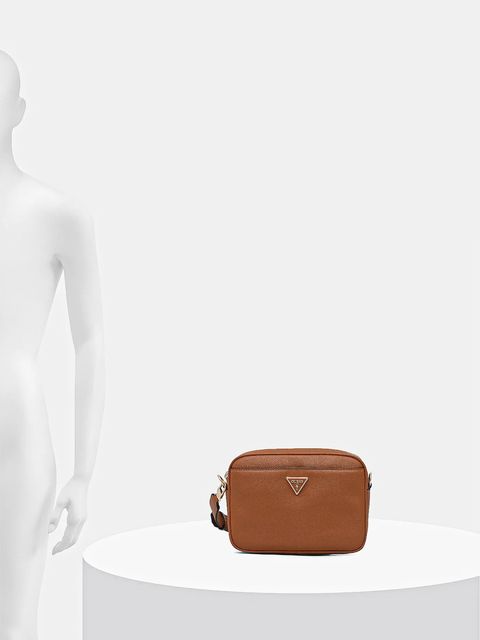 Guess torebka MERIDIAN kolor brązowy HWBG69 74140