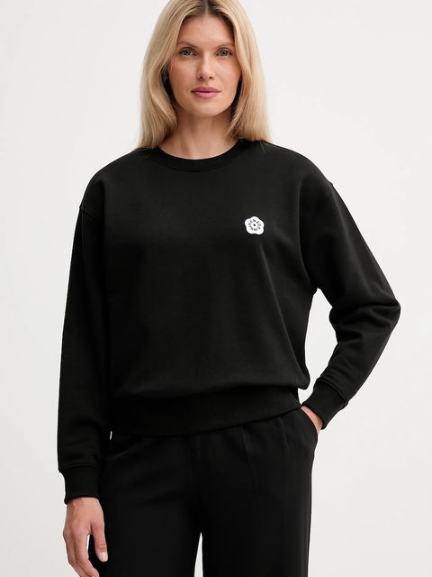 Kenzo bluza bawełniana damska kolor czarny z aplikacją FF52SW1804MF.99J - zdjęcie produktu nr 1
