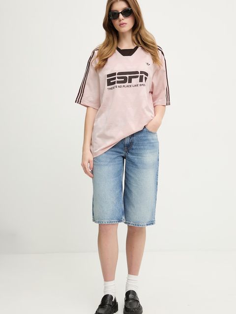 adidas Originals t-shirt oversize damski - zdjęcie produktu nr 1