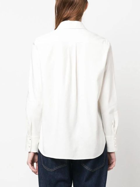 Chloé broderie-anglaise silk shirt - Neutrals