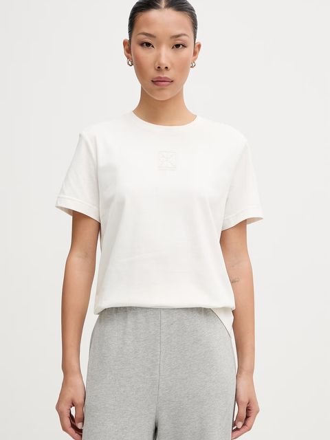 Calvin Klein T-shirt damski bawełniany - zdjęcie produktu nr 1