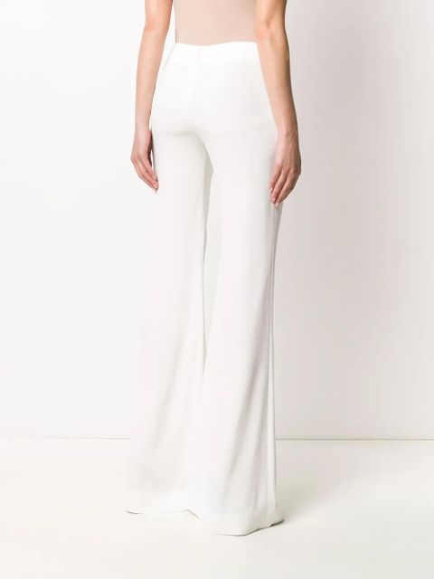 Balmain high waist flared trousers - White