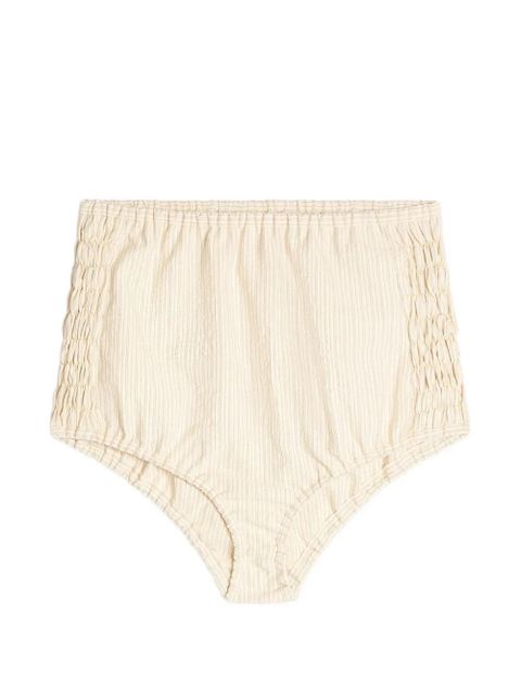 DRIES VAN NOTEN striped micro shorts - Neutrals - zdjęcie produktu nr 1