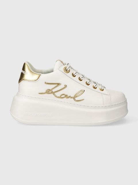 Karl Lagerfeld sneakersy skórzane ANAKAPRI kolor biały KL63510A - zdjęcie produktu nr 1