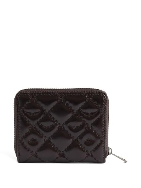 Zadig&Voltaire mini monogram quilted mini wallet - Brown - zdjęcie produktu nr 2