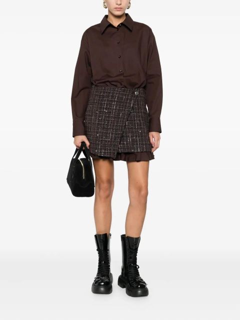 Maje asymmetric mini dress - Brown - zdjęcie produktu nr 2