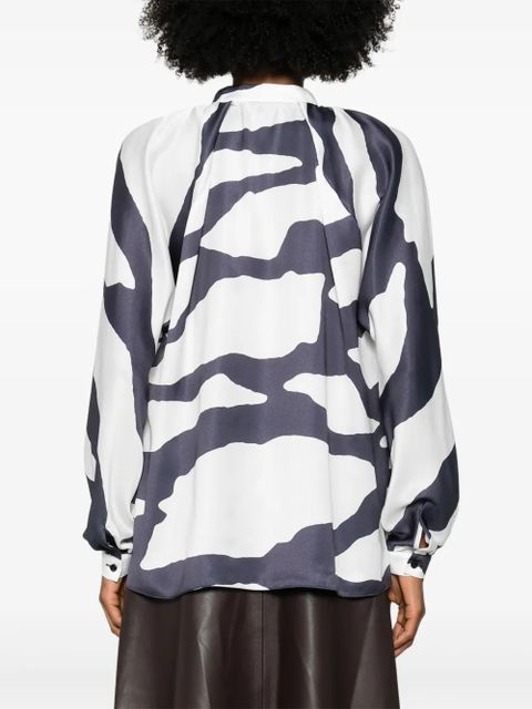 Lanvin graphic-print blouse - White
