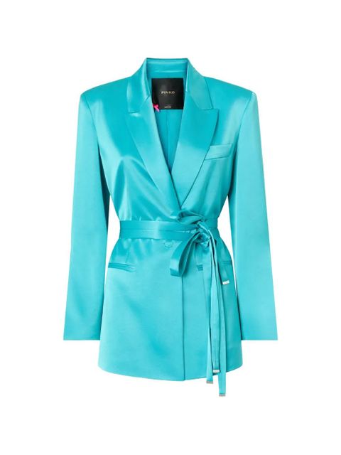 PINKO tie-belt jacket - Blue - zdjęcie produktu nr 1