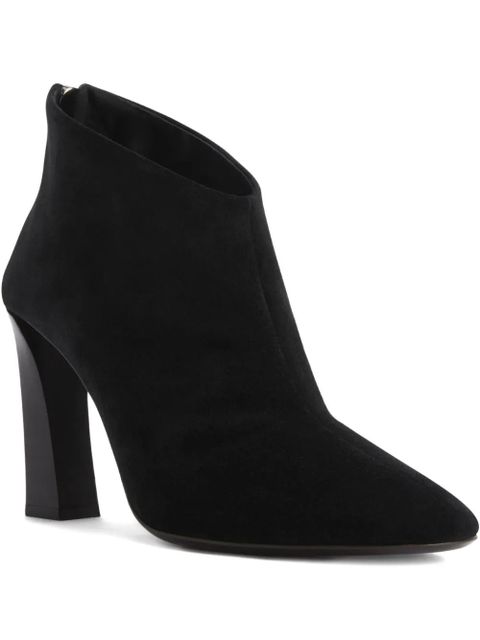 Giuseppe Zanotti 90mm Losie Bootie suede boots - Black - zdjęcie produktu nr 1