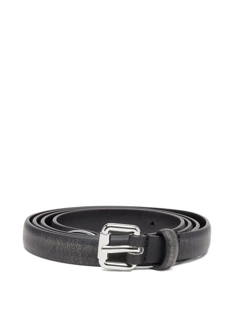 Diesel metallic-buckle leather belt - Black - zdjęcie produktu nr 1