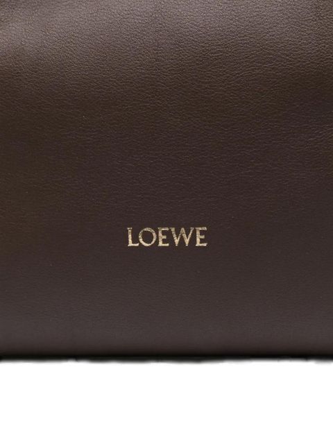 LOEWE Flamenco leather clutch bag - Brown